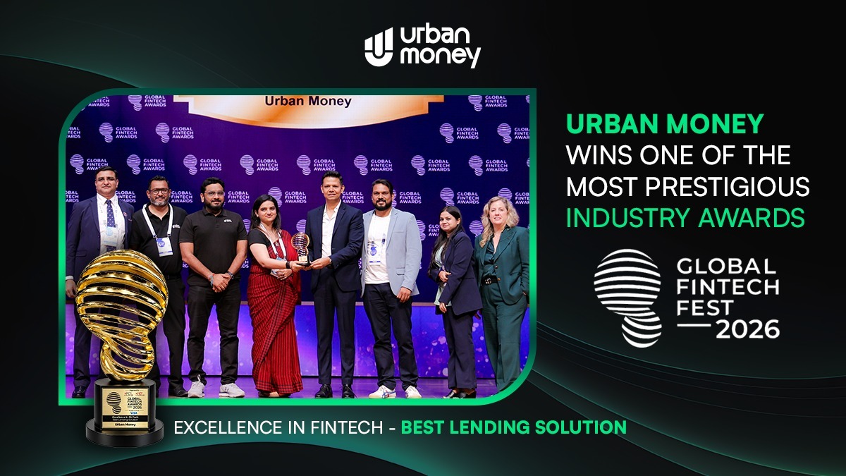 Urban Money Wins Excellence in Fintech – Best Lending Solution at Global Fintech Fest 2026